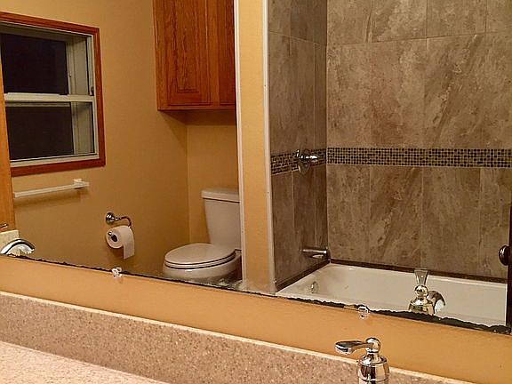 Mirror reflection of bath