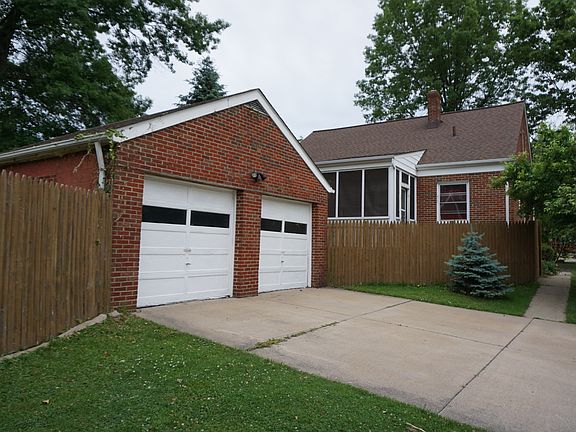 View of garage & house