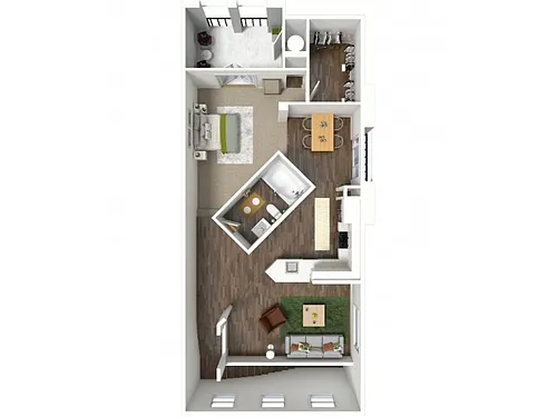 Floor plan S1 Carriage House-Attached Garage
