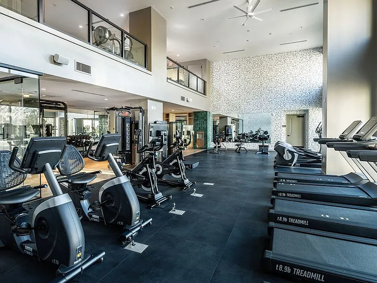 Fitness center with cardio equipment