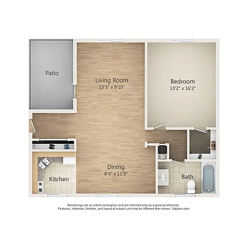 Floor plan Ascott Renovated
