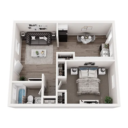 Floor plan 1 Bedroom