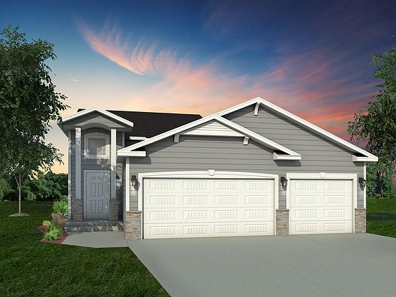 2180 Colonial Elevation 3-Stall Upgraded Exterior