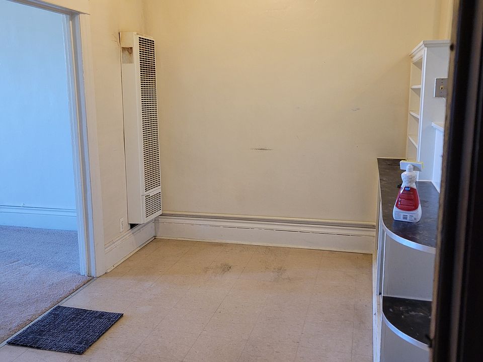 Separate dining area with built in hutch