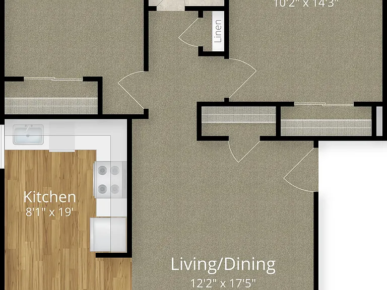 2 Bedroom Layout 2 Bedroom Layout