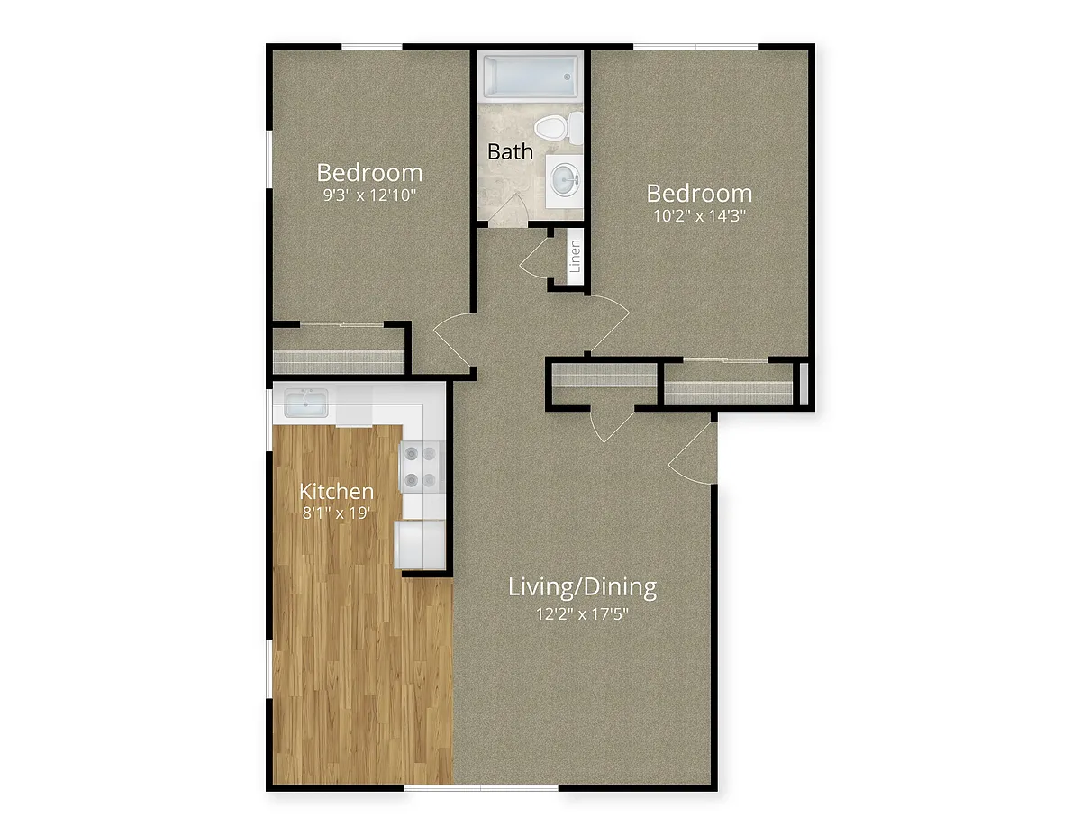 Floor plan 2 Bedroom