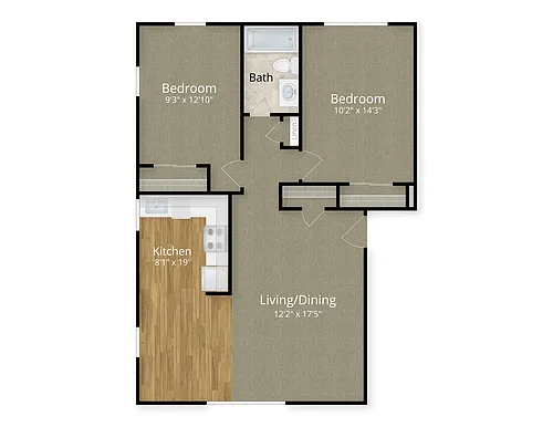 Floor plan 2 Bedroom