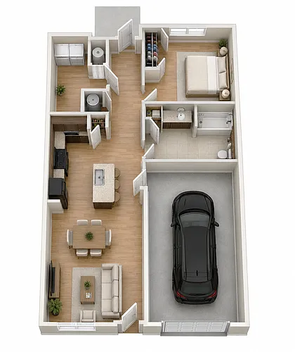 Floor plan 1 Bed