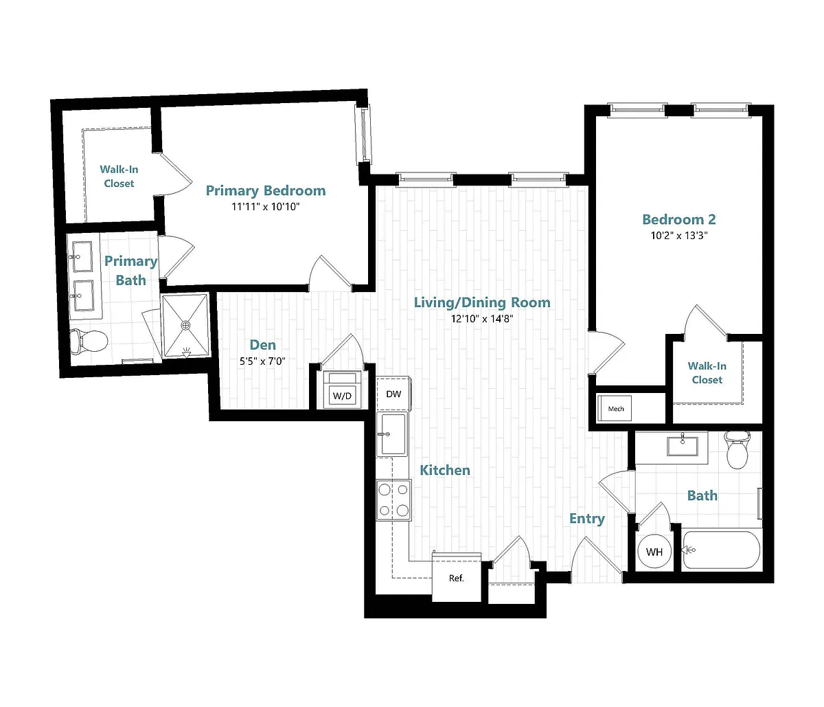 Floor plan B12D