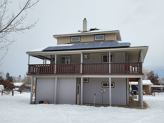 Solar panels on South roof.