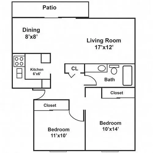 Floor plan 2x1 - Classic