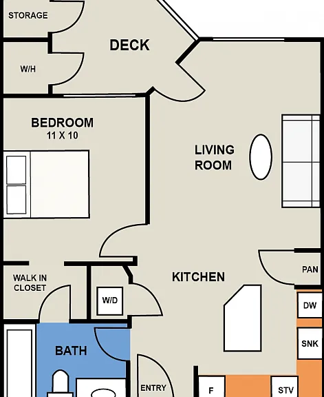 The Crescent 1 Bedroom/1 Bath The Crescent 1 Bedroom/1 Bath