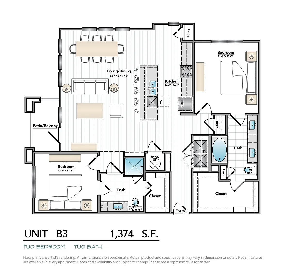 Floor plan B3