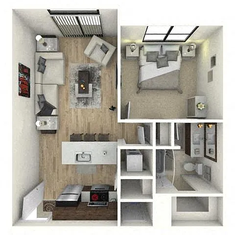 Floor plan 1 Bedroom