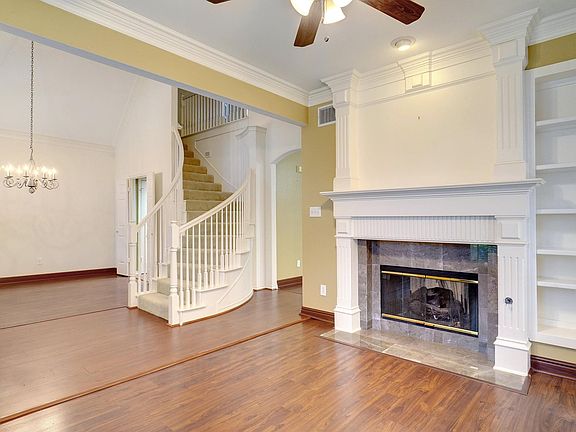formal living and dining area
