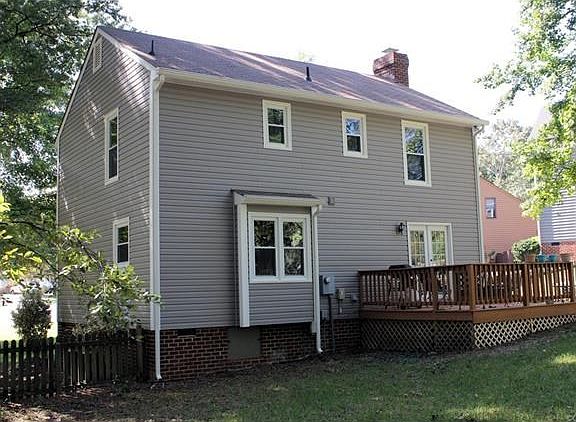 Rear angle view of the home.