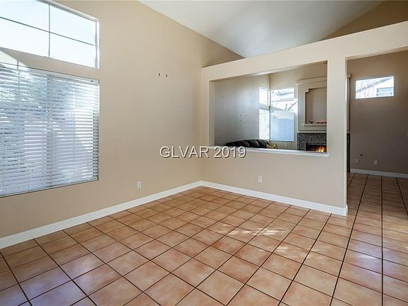Living room with high ceiling