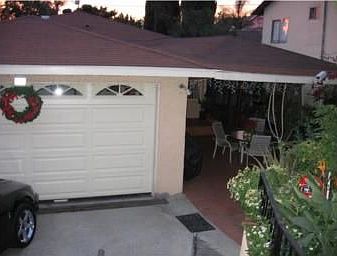 Front of house and covered patio