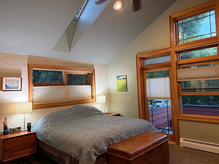 Upper floor primary bedroom.