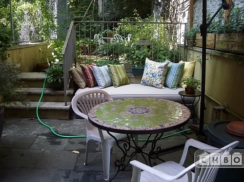 Private patio and garden