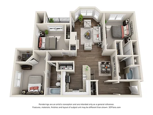 Floor plan The Peachtree Renovated