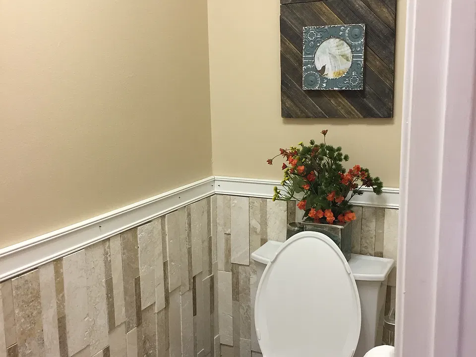 Half bathroom located on first floor