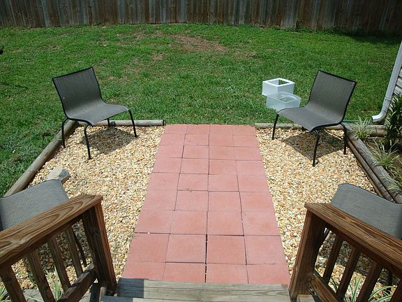 Patio area off the deck