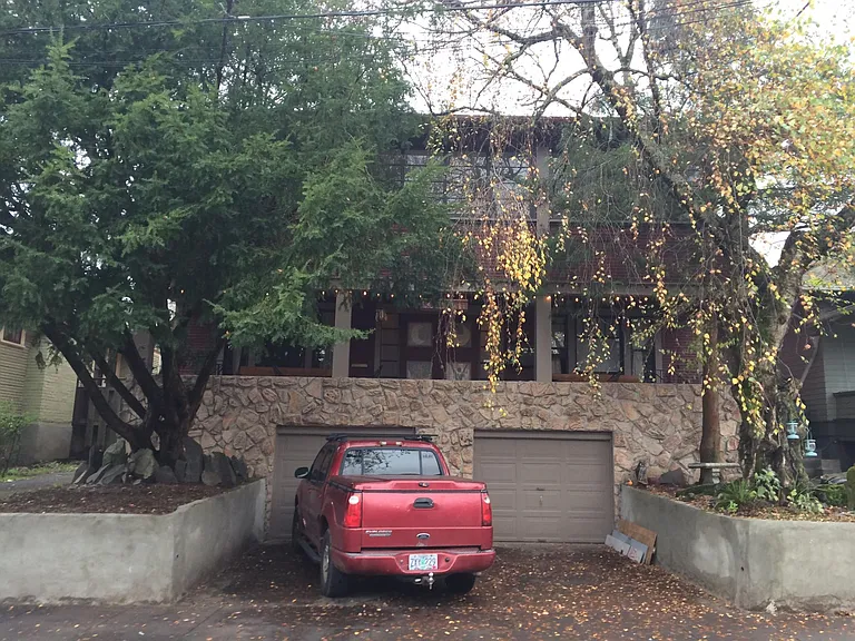 Front of garages
