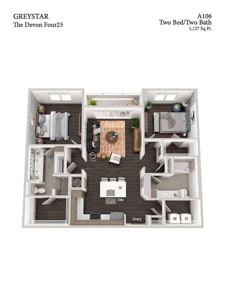 Floor plan A106