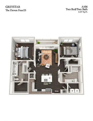Floor plan A106