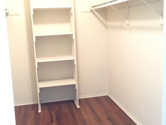 Spacious walk-in closet