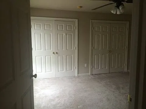 Double closets upstairs bedroom