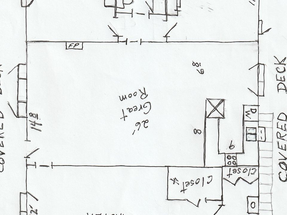 This is the second floor living area. Below this is a 1440 sq. ft. cement block "basement" which consists of a separated single car garage with a door to access the remaining space. The remaining space consists of room for another vehicle and a large st