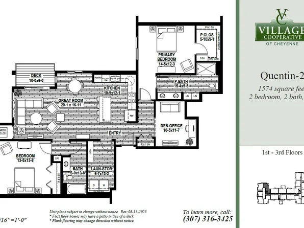 Quentin-2 Plan, Village Cooperative of Cheyenne (Active Adults 62+)