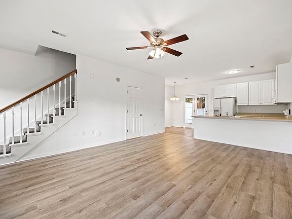 Combined dining room, kitchen, and living room