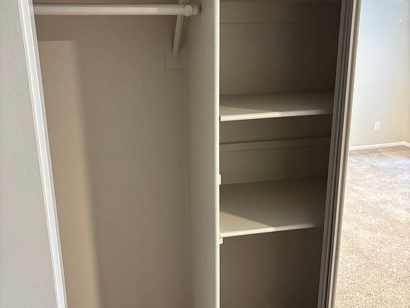 Private room closet view