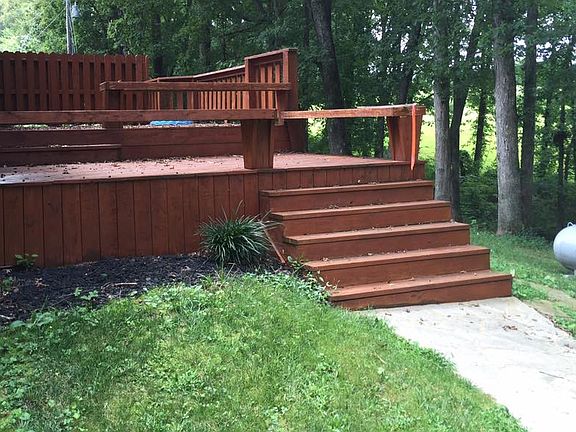 Back deck steps