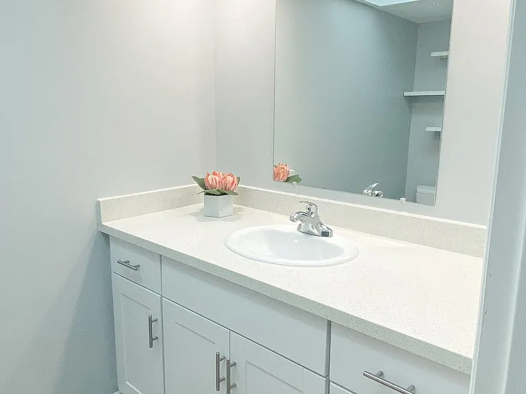 newly remodeled half / guest bath