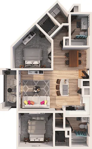 Floor plan Drexel - B3