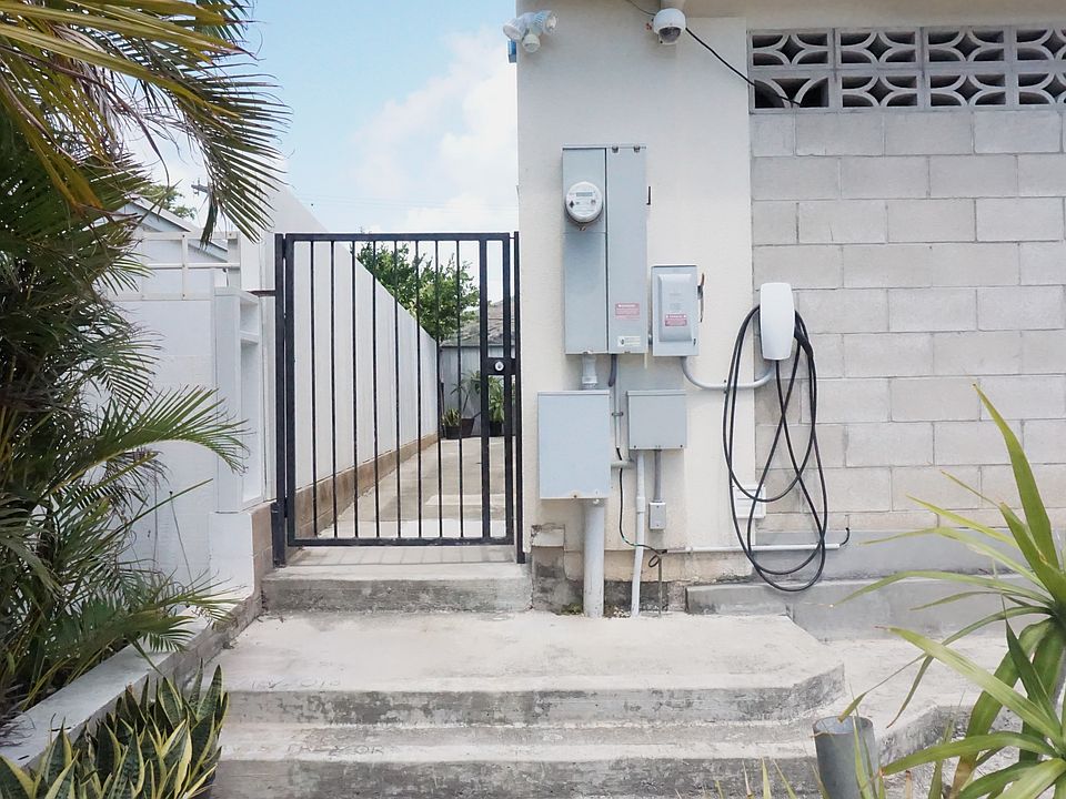 Gated entrance to unit