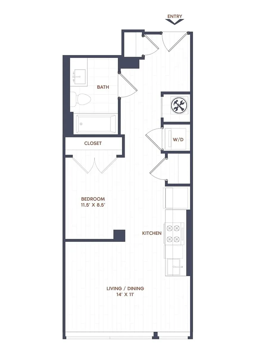 Floor plan Studio-S01