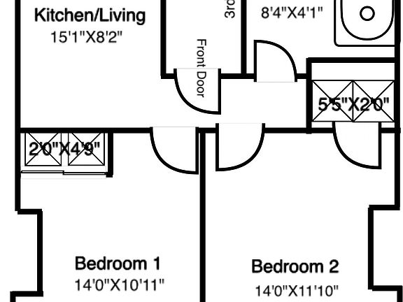 2nd image of 422 W 56th St APT 9