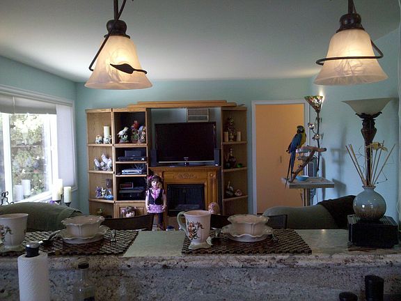 Light Bright Living Area open to Kitchen