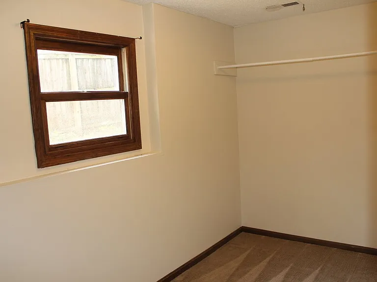 Closet area for storage.