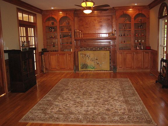 Den with built ins