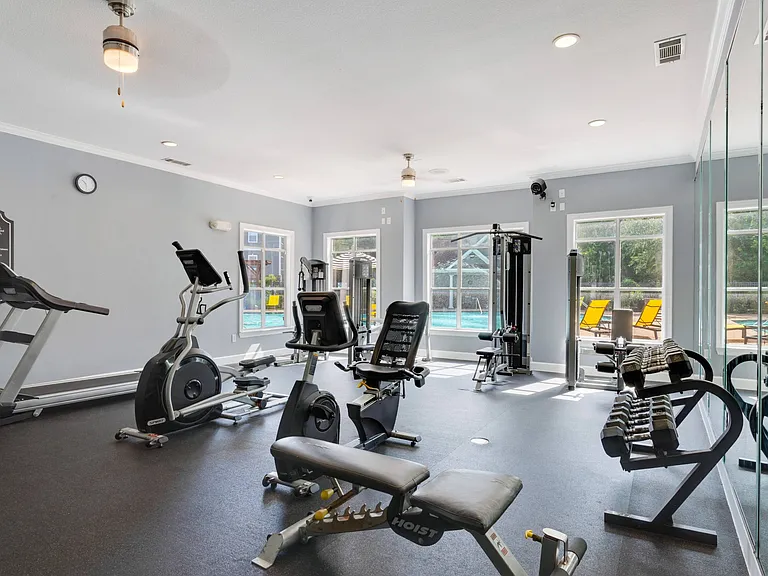 Fitness Center with Cardio and Free Weights