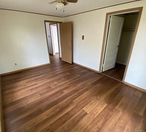 Master bedroom and walk-in closet to the right.
