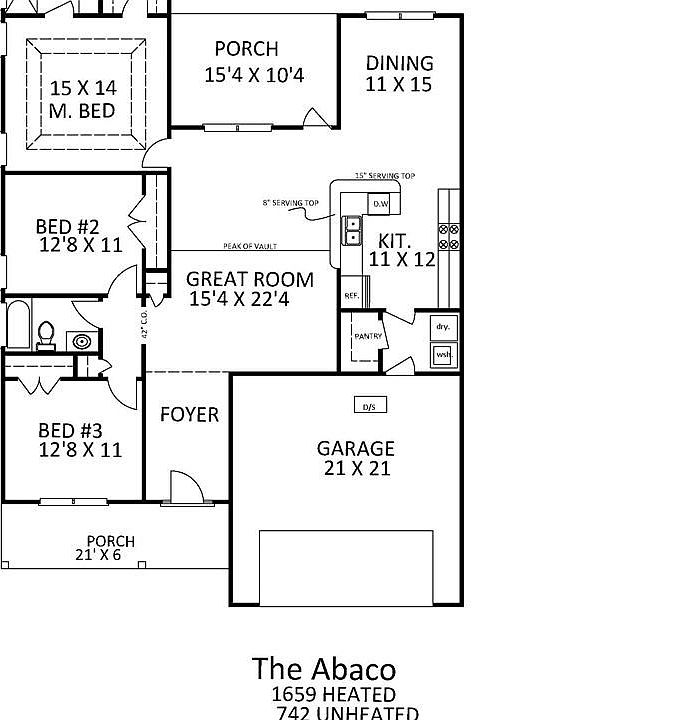 2nd image of 1301 Mandarin Dr. Lot 01 Abaco Plan