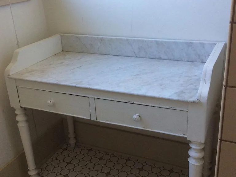 Marble top vanity