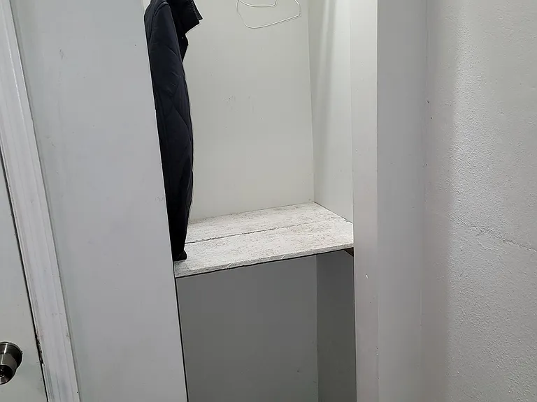 View of the closet area